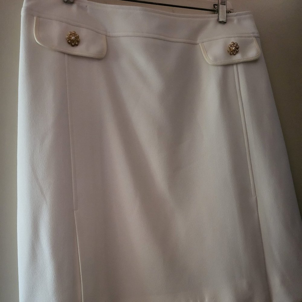 Pearl White Mini Skirt